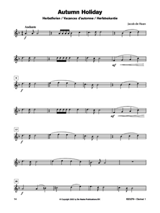 Band Time Expert - Clarinette Sib 1 - Jacob De Haan - Partition